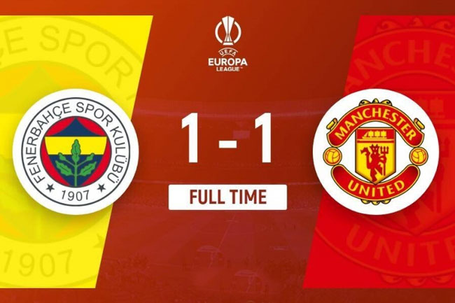 Man United hoà Fenerbahce tại Europa League, Mourinho nhận thẻ đỏ, Antony rời sân vì chấn thương